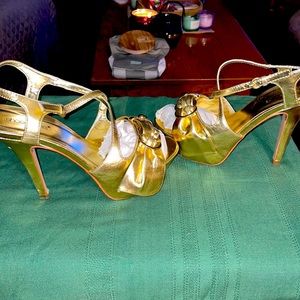 5 “ Gold Stilletto Heels